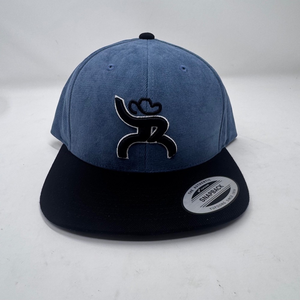 Hooey Hawk Roughy Blue Black Snapback Hat 4004T-BL OSFA Trucker Cap